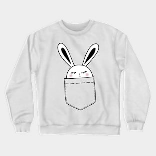 Cute sweet bunny with carrot Crewneck Sweatshirt